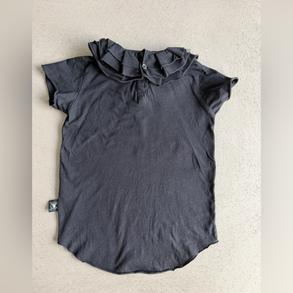 nununu Ruffled collar Tee - Picture 2 of 6